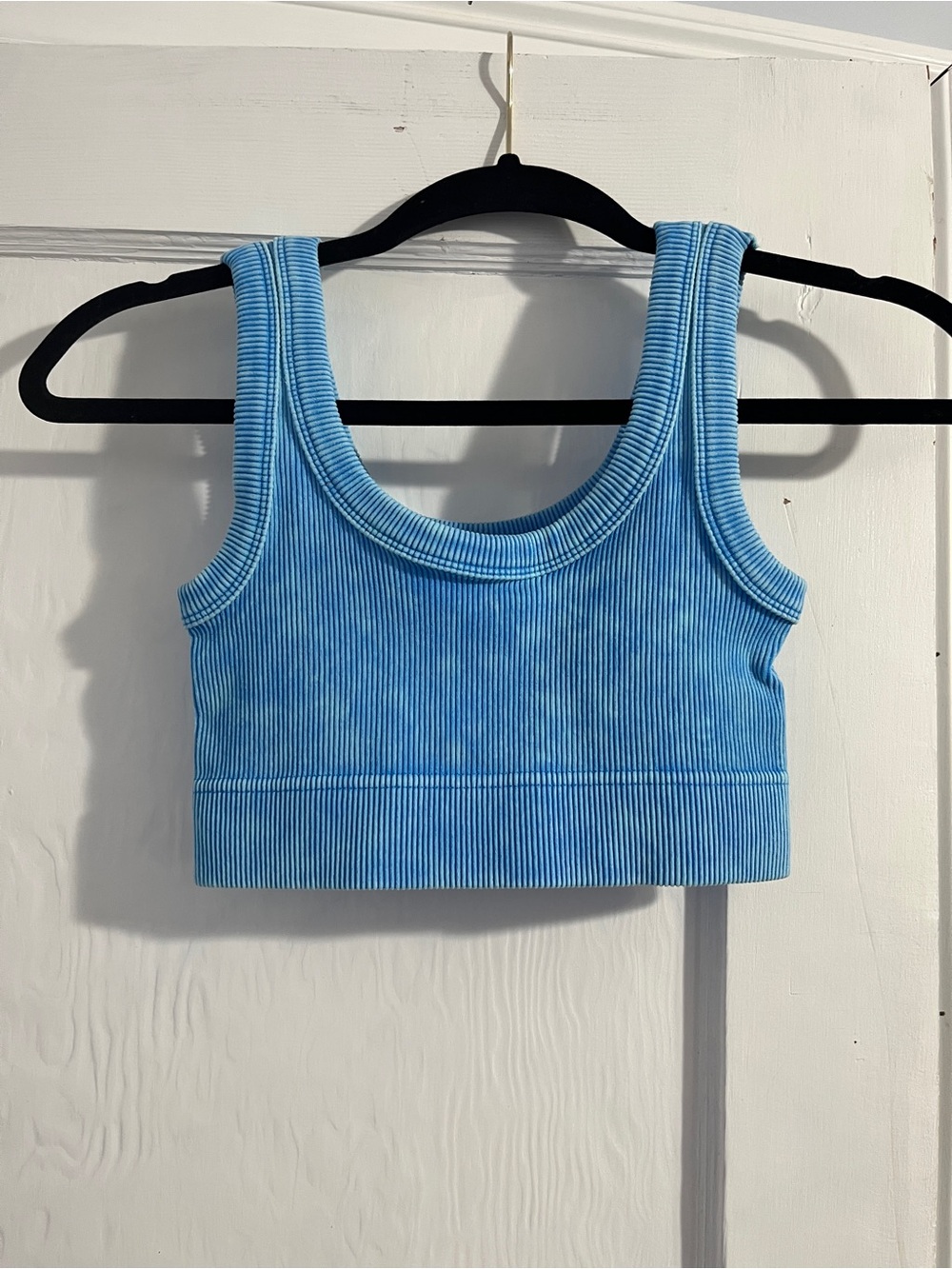 Zenana Outfitters Light Blue Ribbed Brami